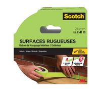 Scotch® Ruban de masquage pour surfaces rugueuses - PEFC - Boîte à découper verte - 41 m x 24 mm