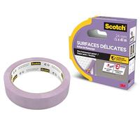 Scotch Ruban de masquage Premium Surfaces Délicates, 24 mm x 41 m, Scotch Ruban Adhésif pour Travaux de Peinture et Décoration à l'Intérieur, Idéal pour les Papiers Peints et le Plâtre Fin