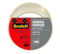 Scotch Ruban Universel, Transparent, 1 Rouleau, 48 mm x 66 m | Fermeture Durable pour Sécuriser Colis et Cartons de Stockage à la Maison et au Bureau