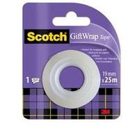 Scotch scotch ruban adhésif pour cadeau "giftwrap tape" , 19mm x 25m noir G
