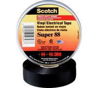 3M Scotch Super 88 Vinyl ruban électrique isolant, noir, 25 mm x 33 m, 0,22 mm x48 morceau