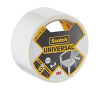 Scotch Toile de Réparation UNIVERSAL - Blanc, 1 Rouleau, 10 m x 48 mm - Ruban Adhésif, Usage Intérieur, Adhérence Forte, Durable, Imperméable, pour des Réparations de Longue Durée