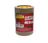 Scotch tour de 3 rouleaux adhésifs d'emballage heavy - marron havane