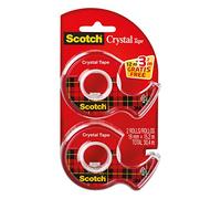 Scotch Twin pack Crystal Lot de 2 Rubans adhésifs 19 x 15 M/3, 2 m Transparent