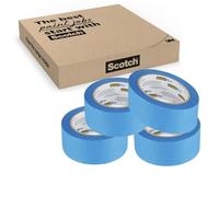 ScotchBlue Ruban de Masquage de Peinture Multi-Surfaces, 36 mm x 41 m, 4 Rouleaux- Scotch Ruban Adhésif Polyvalent pour Travaux de Peinture et Décoration, Intérieur et Extérieur, 70% PEFC