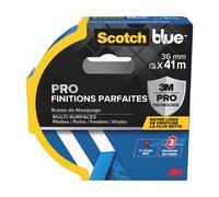 ScotchBlue™ Ruban de masquage PRO finitions parfaites en PEFC bleu - 36 mm x 41 m