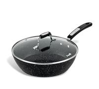 Scoville NEVERSTICK Sauteuse avec couvercle, anti-adhésive, convient à toutes les plaques de cuisson, y compris l'induction, conduction rapide de la chaleur, sans PFOA, passe au lave-vaisselle,
