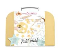 ScrapCooking Mallette Petit Chef – rouleau, cuillère en bois, 25 caissettes