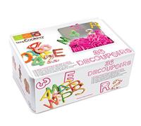 SCRAP COOKING 3986 Boîte Métal 36 Découpoirs Plastiques ABC,012 Plastique Multicolore 19.5x13x8 cm 36 unité(s)