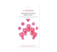 SCRAP COOKING 5103 Lot de 5 Petits Découpoirs en Forme Cœur/Pois/Fleur/Etoile/Bouton Plastique/ABS Multicolore 21,2 x 11,2 x 6 cm