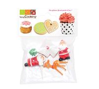 ScrapCooking - Accessoires de Noël pour bûches 5012 Multicolore 4 pièces