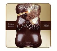 SCRAP COOKING - Coffret Ourson Gold - Coffret Kit Patisserie Edition Limités Moule Silicone Ourson - 3790, Doré