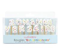 Lot de bougies - SCRAPCOOKING - 15 bougies - Bon anniversaire