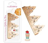 SCRAP COOKING - Kit Fève + Couronne pour Galette des Rois - Accessoires Pâtisserie Épiphanie pour Galette Frangipane Amandes Pommes Maison Porcelaine Or Dorée - 5007