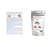 Scrap Cooking Réutilisable Feuilles de Guitare Pour Pâtisserie, 10-Pièces & Beurre de Cacao en Poudre 80 g, 19x11x2 4526