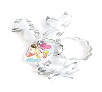 ScrapCooking Découpoirs à biscuits sur cintre Sirène – 4 pièces inox multicolore