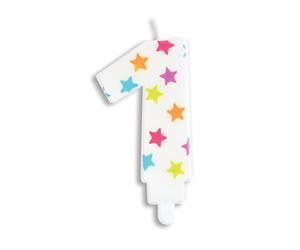 Scrapcooking 0381 Numéro 1 Bougie Paraffine Multicolore 15,5 x 8 x 1 cm