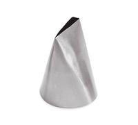 Scrapcooking 1751 Douille XXL en Inox à Motif Pétale pour Réaliser des Feuilles de Glaçages ; Ø5 x H6,5 cm (ouverture max 0,7 cm)