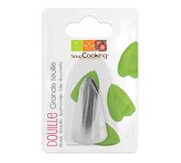 Scrapcooking 1816 Douille Grande Feuille, Acier Inoxydable, Inox, 2,5 x 2,5 x 4,3 cm