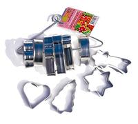 Scrapcooking 2003 Set de 10 Découpoirs Assortis Fer blanc Argent 18 x 6 x 15 cm