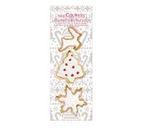 ScrapCooking 3 Découpoirs Inox Dorés Flocons/Sapin/Renne