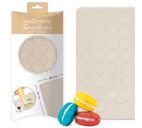Tapis silicone pour macarons 38x28 48 coques ScrapCooking