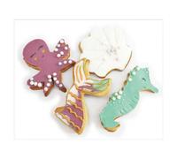 Scrapcooking 4 découpoirs biscuits sirène - Inox
