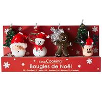Scrapcooking 5021 Noël Set de 8 Bougies Paraffine Multicolore 10,5 x 17 x 2,5 cm