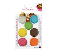 Scrapcooking 5032 Minis Caissettes +/- 140 Couleurs Assorties, Papier apte au Contact Alimentaire, Multicolore, 13 x 10,5 x 4 cm