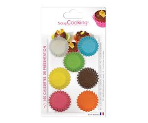 Scrapcooking 5032 Minis Caissettes +/- 140 Couleurs Assorties, Papier apte au Contact Alimentaire, Multicolore, 13 x 10,5 x 4 cm
