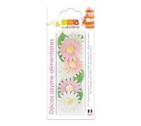 Scrapcooking 6 Marguerites + 6 Feuilles Vertes Azyme 26 G