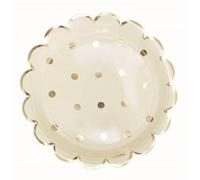 Scrapcooking - Assiette Carton X8 Gold 23cm
