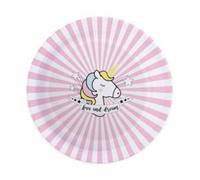 Scrapcooking - Assiette Carton X8 Licorne 23cm