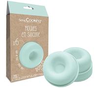 ScrapCooking - Coffret 6 Moules à Donuts en Silicone - Beignets & Babas - Kit Pâtisserie Formes 3D pour Gâteaux - Moules Individuels Souples - Aptes Four & Lave-Vaisselle - Cadeau Cuisine - 2913