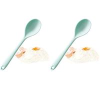 ScrapCooking - Cuillère en Silicone - 27,3 x 5,4 cm - Résiste Hautes Températures & Ne Raye Pas - Cuillère pour Cuisine & Pâtisserie - Vert d’Eau - 5280 (Lot de 2)