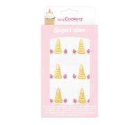 Scrapcooking Décoration sucre corne licorne - Rose