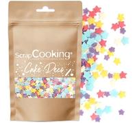 ScrapCooking - Décors Sucrés Étoiles Rainbow - Thème Arc-en-Ciel Multicolore - Décoration Pâtisserie, Desserts, Gâteaux, Biscuits, Cupcakes, Anniversaires - Cake Design - 7401