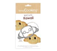 Scrapcooking - Découpoir sur carte croissant Kawaii - Emporte-Pièce Pâtisserie - 1997