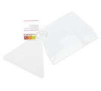 SCRAPCOOKING KIDS 5188 Lot de 2 Peignes à Glaçage Plastique Blanc 13 x 9.5 x 0.1 cm