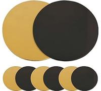ScrapCooking Supports à gâteaux ronds Disque Ø24 cm Doré/Noir Lot de 6 Fabriqué en France