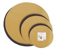 ScrapCooking -Kit de 6 Supports à Gâteaux Ronds - Diamètres 14, 18, 22 cm - Carton Réversible Doré & Noir - Idéal Pièces Montées - Disques Ustensile Pâtisserie Boulangerie - Fabriqués en France - 5200