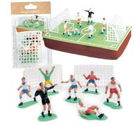 ScrapCooking - Kit Déco Gâteau Football - 9 Décorations Foot pour Gâteau, Pâtisserie, Dessert, Anniversaire, Enfant - Cake Design - 5013