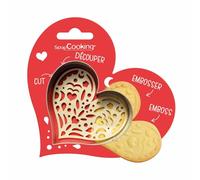 Emporte-pièce et embosseur Cœur Scrapcooking