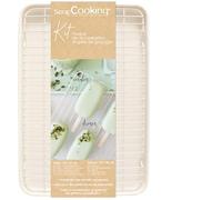 ScrapCooking - Kit Grille de Refroidissement & Glaçage 30 x 40 cm - Plaque Cuisson Pâtisserie - Idéal Décoration Gâteaux, Donuts, Glaces, Cookies - Accessoire Pâtisserie - 2106