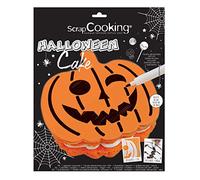 Scrapcooking Kit Halloween Cake - Pochoir Citrouille et Feutre alimentaire noir pour Gâteau Pâtisserie - Number Cake