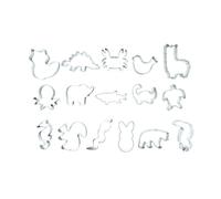Scrapcooking lot de 16 emporte-pièces animaux sauvages - Argent