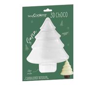 ScrapCooking - Moule 3D Rigide Sapin Chocolat - Blister qualité professionnelle - Transparent