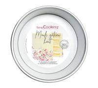 ScrapCooking - Moule à Gâteau Rond Ø 20 cm - En Aluminium à Bords Hauts - Moule Layer Cake, Panettone, Génoise, Molly Cake, Brioche - Pâtisserie Professionnel - En Métal - 1891