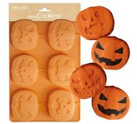 ScrapCooking - Moule Silicone Citrouilles - 6 Formes Biscuits & Gâteaux - Apte Four & Congélateur - Pâtisserie Gâteau Enfant - Ustensile Souple - Halloween - 2994