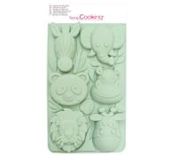 Scrapcooking Moule silicone jungle - Vert d'eau